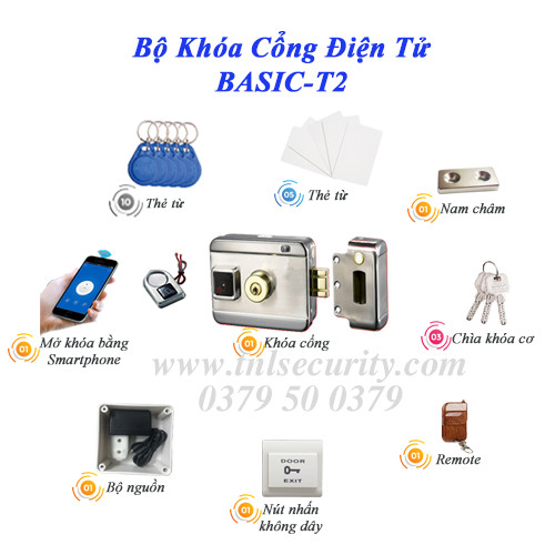 Bộ khóa cổng điện tử BASIC-T2 Bộ khóa cổng điện tử BASIC-T2